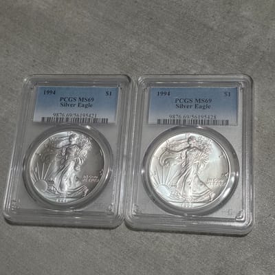 1994 Silver Eagle PCGS MS69 1$