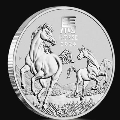 1oz Australian Lunar Year of the Horse 2026 Silver