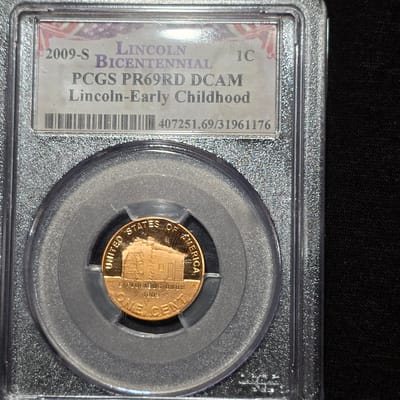 2009 S 1C Lincoln Formative Years Cent PCGS PR69DC
