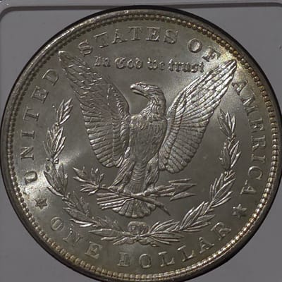 1898 Philadelphia Mint Morgan Silver $ W/Toning  - additional view