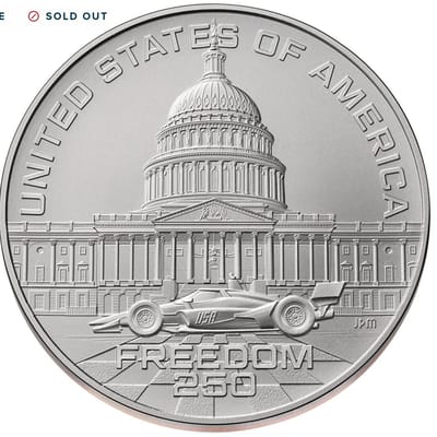 2026 Freedom 250 Race Medal Philadelphia (P)