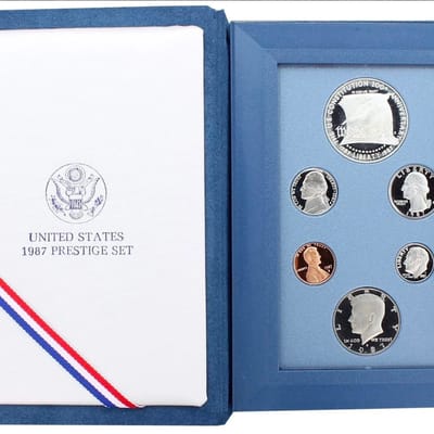 🇺🇸✨ 1987-S U.S. Mint Prestige Proof Set – 6 Coin - additional view