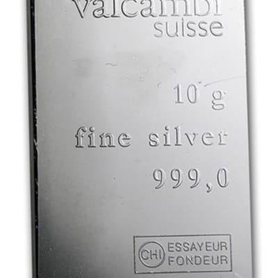 10 gram Silver Bar - Valcambi