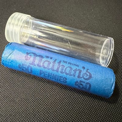 Vintage Nathan’s Hot Dog Penny Roll – 50¢ SEALED 