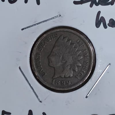 1899 Indian Head Cent in EF Condition  - additional view