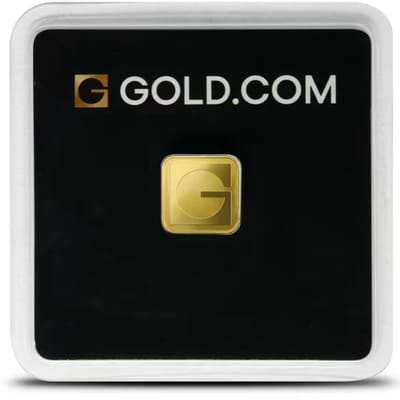  1 gram (.03215 troy oz) of .9999 pure gold - additional view