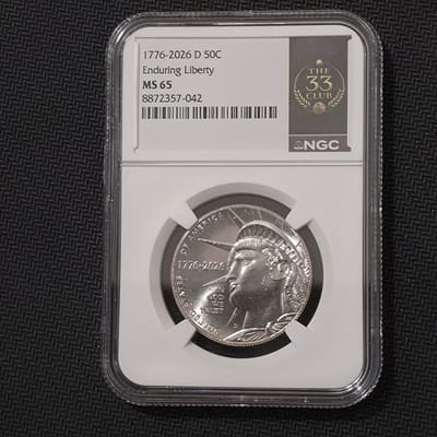1776-2026-D Enduring Liberty Half Dollar 50¢ MS65 