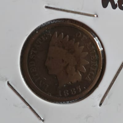 1887 Indian Head Cent EF-AU  - additional view