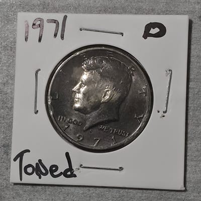 1971-D Kennedy Half Dollar TONED GEM BU