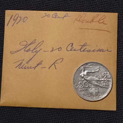 🔥1920 ITALY 20 CENTESIMI SCARCE KEY DATE! RARE🔥