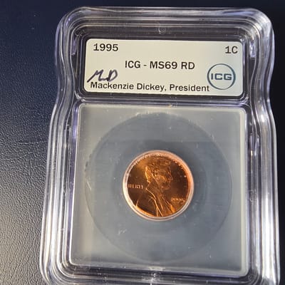 1995 ICG- MS69 RD IC - President Mackenzie Dickey 