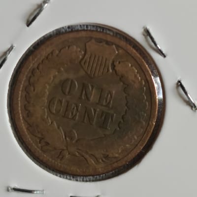 1891 Indian Head Cent EF - additional view