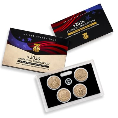 American Innovation 2026 $1 Coin Reverse Proof Set