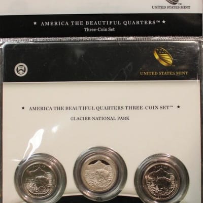 2011 GLACIER National Park PDS U.S. MINT 3 COINS