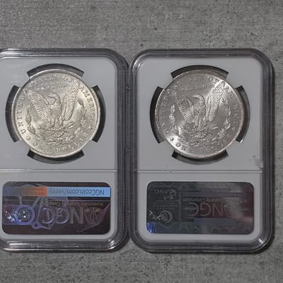 1884 O Morgan Silver Dollar PCGS MS63 NEAR GEM - additional view