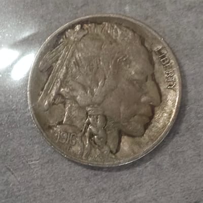 1916-F Buffalo Nickel W/Bold Horn,Date & 4 Legs - additional view