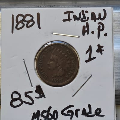 1881 Indian Head Penny 