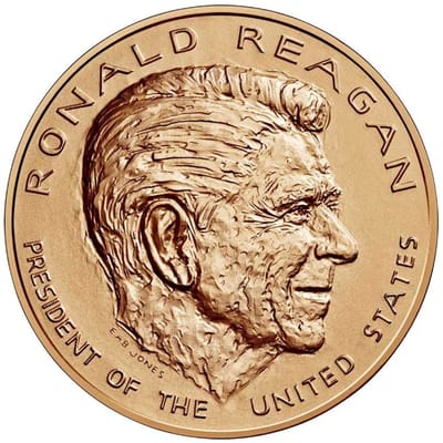 Ronald Reagan Bronze Medal 1 5/16 Inch