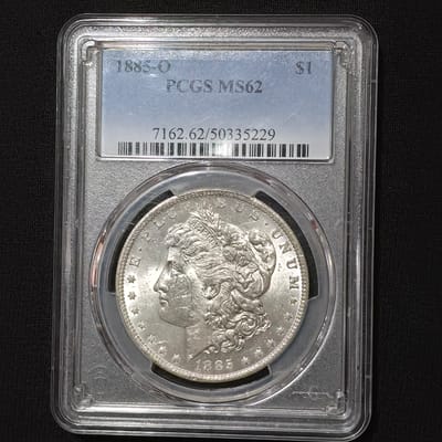 1885-0  $1  PCGS MS62