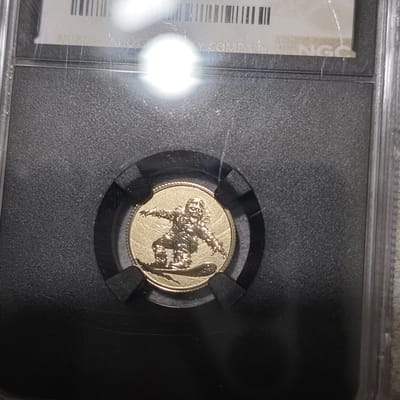 1 Gram 2026 Niue $1 Zombie Snowboard 1g 9KT Gold 