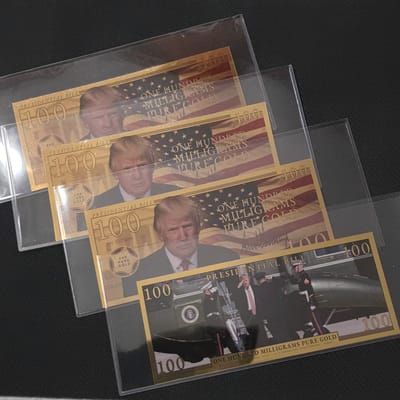 2025 Donald J. Trump 100 Milligram 24-Karat Gold 
