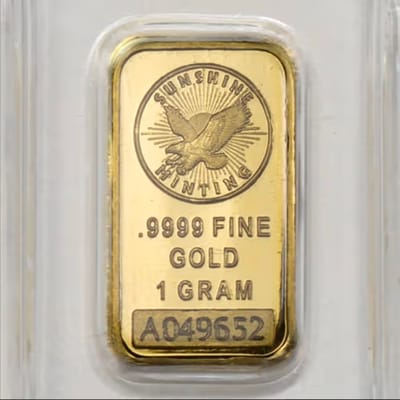 SMI 1 Gram .999 Gold Bar - additional view
