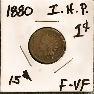 1880 Indian Head Penny F-VF 
