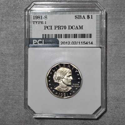 1981-S Susan B. Anthony 1$ Type 1 PCI PR70 DCAM