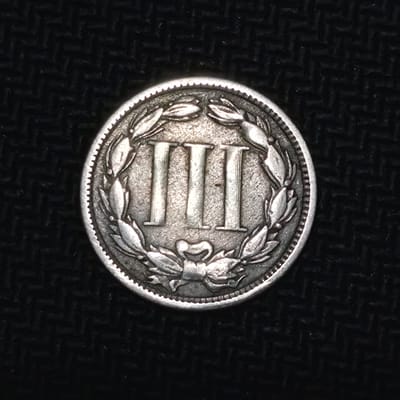💢 1867 United States Three-Cent Nickel – Liberty  - additional view