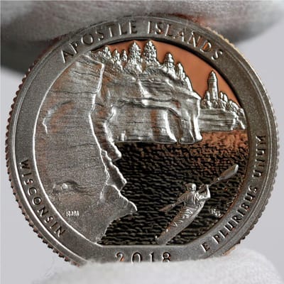 2018 America the Beautiful Apostle Islands 3 Coins - additional view