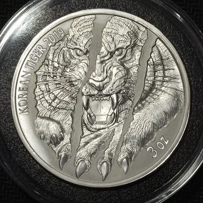 3 OZ 2019 South Korean Silver Tiger – ONLY 2800 