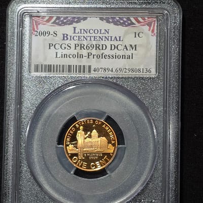 2009-D PCGS SP68RD Lincoln Chidhood Satin Finish 