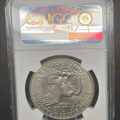 1972 Eisenhower Dollar $1 – NGC BRILLIANT UNC – “D - additional view