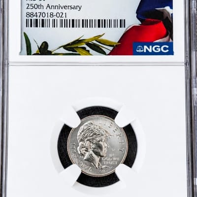 1776-2026 P EMERGING LIBERTY  10C NGC MS67 250th 