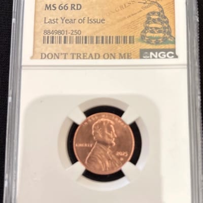 2025 (D) 1C NGC MS 66 RD Last Year of Issue  - additional view
