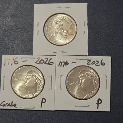 (3pcs)2026P-Semiquincentennial ½$-Enduring Liberty