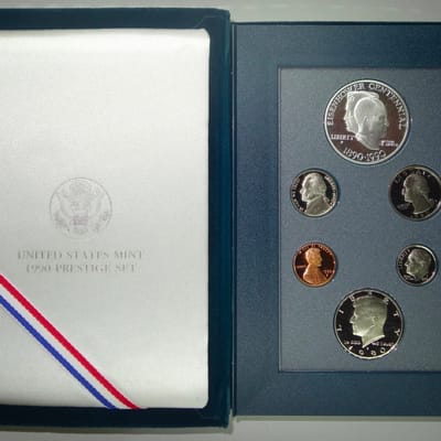 🇺🇸1990-S U.S. Mint Prestige Proof Set – 6 Coins