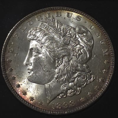 1898 Philadelphia Mint Morgan Silver $ W/Toning 
