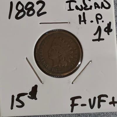 1882 Indian Head Cent F-VF +