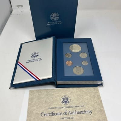 🇺🇸✨ 1987-S U.S. Mint Prestige Proof Set – 6 Coin