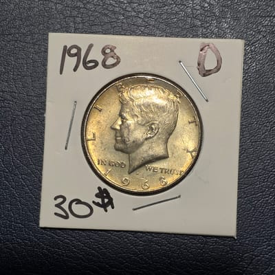 1968-D Kennedy Half Dollar TONER BU
