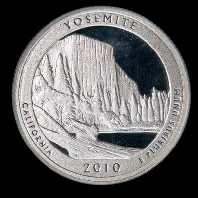 ANACS-MS69  5 oz. Silver Quarter Dollar  Yosemite  - additional view