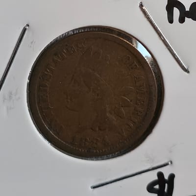 1884 Indian Head EF-AU Cent  - additional view