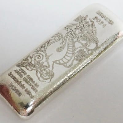 2024 SILVER LUNAR DRAGON 100 GRAM 999 FINE 3.215oz