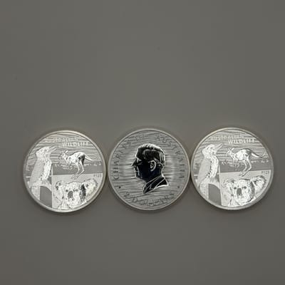 2oz Silver Charles Austrailian Wildlife round 
