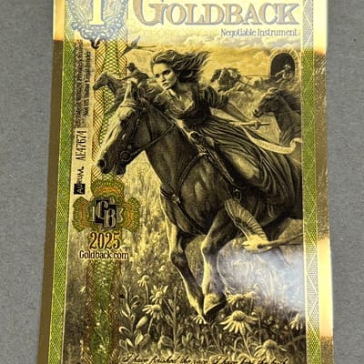 1 Oklahoma Goldback 2025 (N-A) - additional view