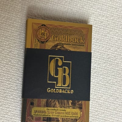 (100x Bundle) 1/4 Idaho Goldbacks 2026 (*A)