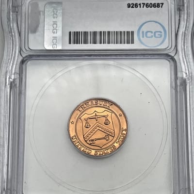 ICG MS68 RD Uncirculated P Mint Set Philly Token - additional view