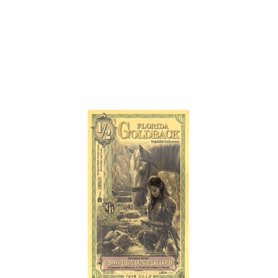 2025 Florida 1/2 Half Goldback 24k Note .999 Unc
