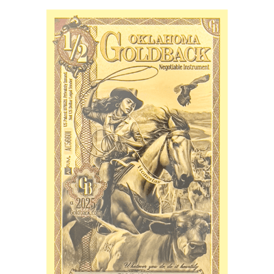 2025 Oklahoma 1/2 Half Goldback